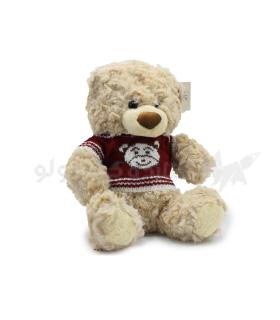 عروسک پولیشی خرس لباس دار نشسته 20 سانت کد: 4 | پولیشی | شازده کوچولو