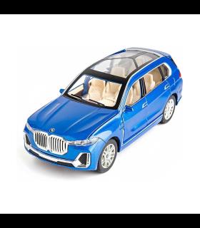 ماشین فلزی 1:24 بی ام دبلیو X7 دودزا رنگ آبی  | ماشین بازی | شازده کوچولو