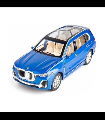 ماشین فلزی 1:24 بی ام دبلیو X7 دودزا رنگ آبی  | ماشین بازی | شازده کوچولو