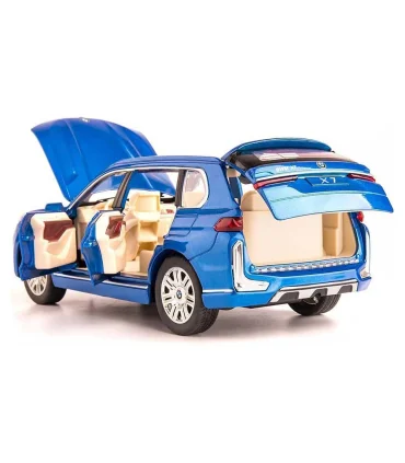 ماشین فلزی 1:24 بی ام دبلیو X7 دودزا رنگ آبی کد: CZ115A