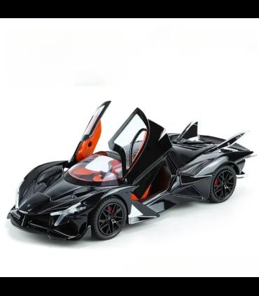 ماشین فلزی 1:24 آپو پروژکت دودزا شارژی رنگ مش | ماشین بازی | شازده کوچولو