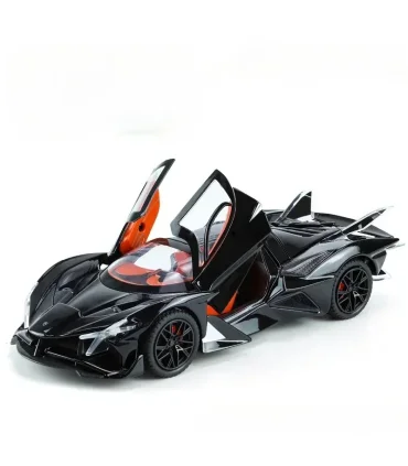 ماشین فلزی 1:24 آپو پروژکت دودزا شارژی رنگ مشکی ک: B2438