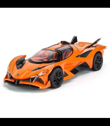 ماشین فلزی 1:24 آپو پروژکت دودزا شارژی رنگ نا | ماشین بازی | شازده کوچولو