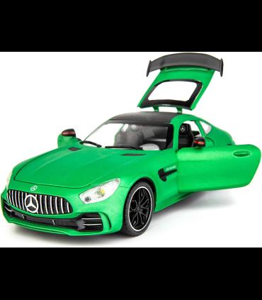 ماشین فلزی 1:24 مرسدس AMG GTR دودزا رنگ سبز م | ماشین بازی | شازده کوچولو