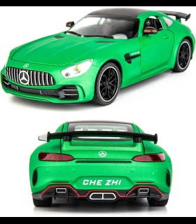 ماشین فلزی 1:24 مرسدس AMG GTR دودزا رنگ سبز م | ماشین بازی | شازده کوچولو
