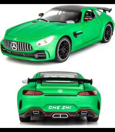 ماشین فلزی 1:24 مرسدس AMG GTR دودزا رنگ سبز م | ماشین بازی | شازده کوچولو