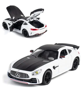 ماشین فلزی 1:24 مرسدس AMG GTR دودزا رنگ سفید کد: CZ30AD