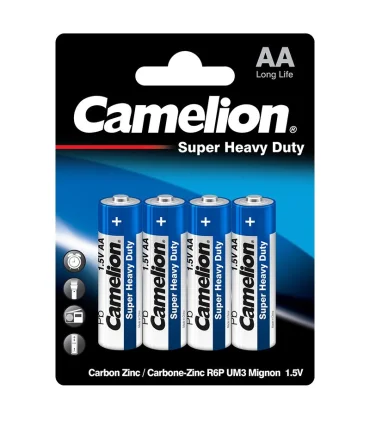 باتری AA چهار عددی روکارتی کملیون سوپر هیوی کد: R6P-BP4B