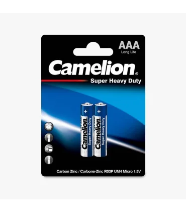 باتری AAA دو عددی رو کارتی کملیون سوپر هیوی کد: R03P-BP2B