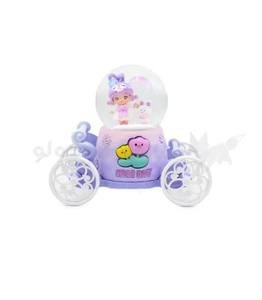 گوی بزرگ موزیکال پمپی چرخان کالسکه ای طرح دورا و خرگوش