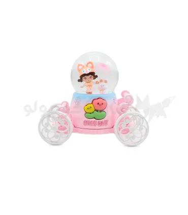 گوی بزرگ موزیکال پمپی چرخان کالسکه ای طرح دورا و خرگوش