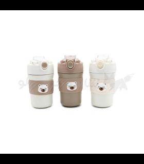 تراول ماگ 450 میل دور سیلیکونی طرح خرس کد: CY | ماگ و لیوان | شازده کوچولو