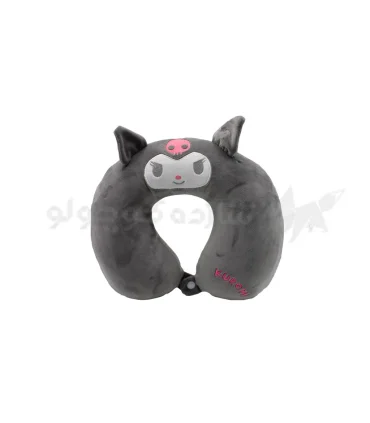 بالشت دور گردن طرح کرومی خاکستری نانو