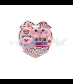 ست آرایشی و طراحی ناخن طرح قلب طلقی کد: 1688- | نقش بازی | شازده کوچولو