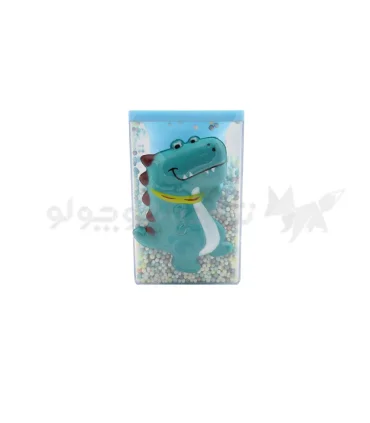 جاقلمی رومیزی دونه برفی اسکویشی دار طرح دایناسور UNIK