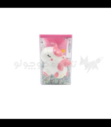 جاقلمی رومیزی دونه برفی اسکویشی دار طرح پونی  | لوازم التحریر | شازده کوچولو