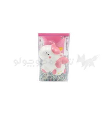 جاقلمی رومیزی دونه برفی اسکویشی دار طرح پونی UNIK