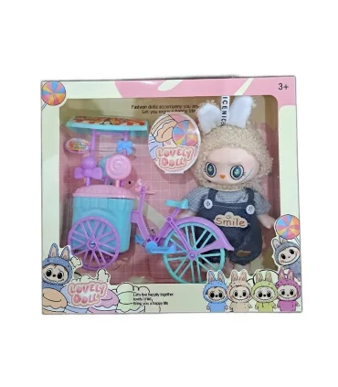 عروسک لبوبو جعبه ای لباس دوبنده SMILE کد: AZ761A9