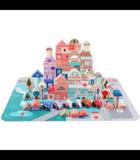 بریکس چوبی رنگی سطلی بزرگ کد: JHTOY-126A | لگو بازی | شازده کوچولو