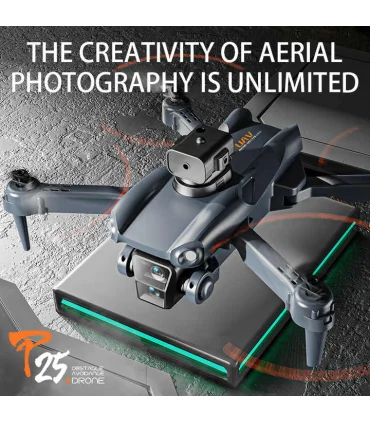 کواد کوپتر دوربین دار تاشو سنسور دار PRO P25 | متفرقه | | شازده کوچولو