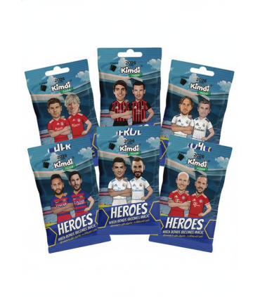 بسته کیمدی فوتبال 2026 Heroes- پک 6 تایی ویژه کلکسیونر های نقره ای