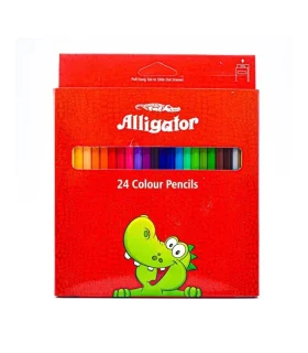 مداد رنگی 24 رنگ سوسمار با جعبه مقوایی