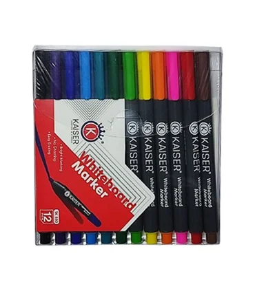 ماژیک وایت برد 12 رنگ باریک کیسر مدل SK 880