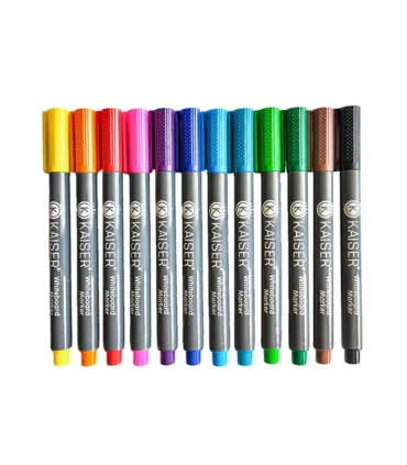 ماژیک وایت برد 12 رنگ باریک کیسر مدل SK 880