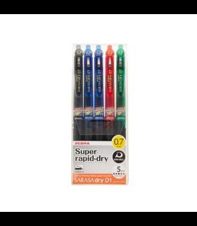 روان نویس ژله‌ای ساراسا 5 رنگ زبرا مدل JJBZ32-5P