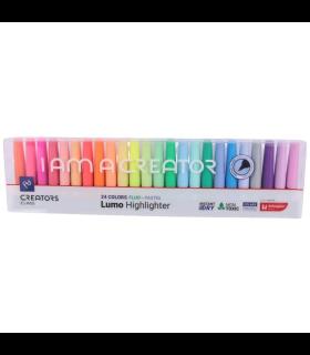 ماژیک هایلایتر نئونی 24 رنگ اسکول فنس