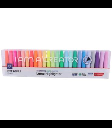 ماژیک هایلایتر نئونی 24 رنگ اسکول فنس