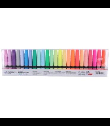 ماژیک هایلایتر نئونی 24 رنگ اسکول فنس