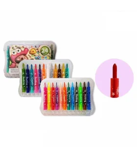 پاستل 24 رنگ پیچی جعبه طلقی - خرید آنلاین