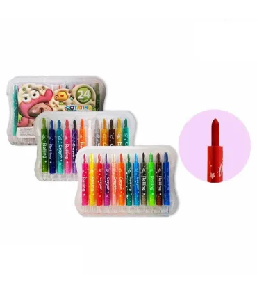 پاستل 24 رنگ پیچی جعبه طلقی - خرید آنلاین