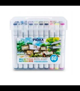ماژیک راندو 60 رنگ PIDAX P-860