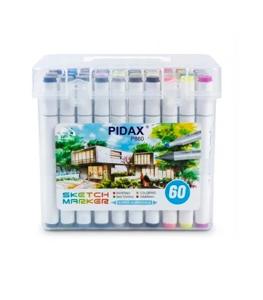 ماژیک راندو 60 رنگ PIDAX P-860