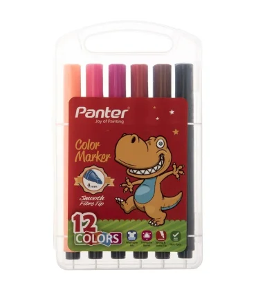 ماژیک 12 رنگ کیفی پنتر مدل TCM 542-12