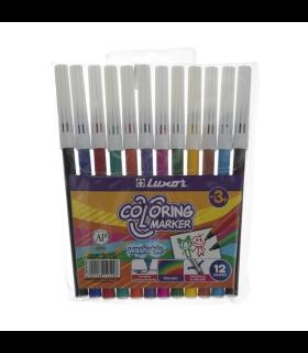 ماژیک 12 رنگ لاکچر مدل 6101/12WT - شازده کوچولو