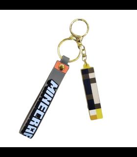 جاکلیدی سیلیکونی مشعل ماینکرافت با چراغ