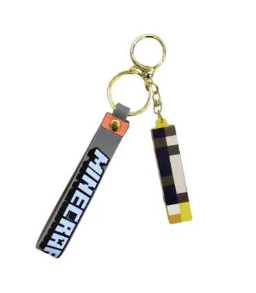 جاکلیدی سیلیکونی مشعل ماینکرافت با چراغ