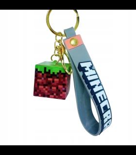 جاکلیدی سیلیکونی ماینکرافت با چراغ LED
