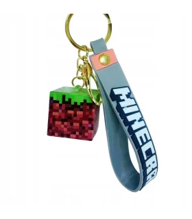 جاکلیدی سیلیکونی ماینکرافت با چراغ LED