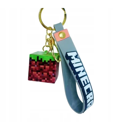 جاکلیدی سیلیکونی ماینکرافت با چراغ LED