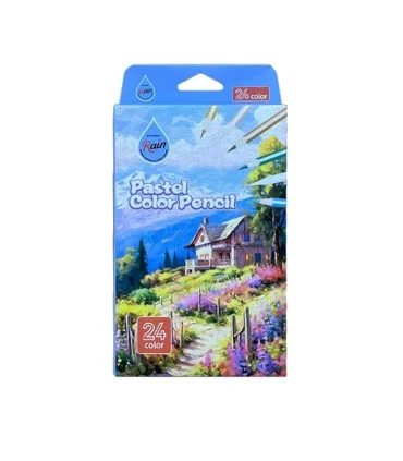 مداد رنگی 24 رنگ پاستلی رین ام کیو