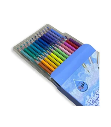 مداد رنگی 24 رنگ پاستلی رین ام کیو