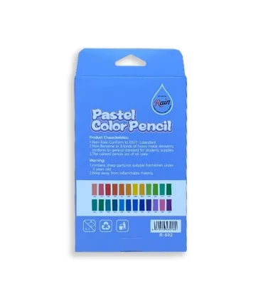 مداد رنگی 24 رنگ پاستلی رین ام کیو