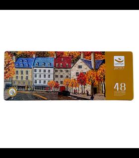 مداد رنگی 48 رنگ UPPAGE با جعبه فلزی