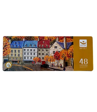 مداد رنگی 48 رنگ UPPAGE با جعبه فلزی