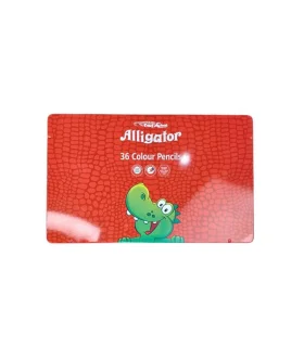 مداد رنگی 36 رنگ سوسمار با جعبه فلزی