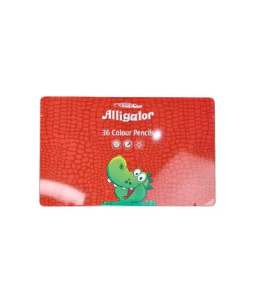 مداد رنگی 36 رنگ سوسمار با جعبه فلزی